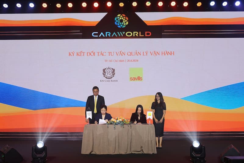 Chủ đầu tư ký kết với đối tác dự án Caraworld